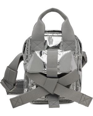 Simone Rocha Mini Sac Argenté À Boucle Décorative - Gris