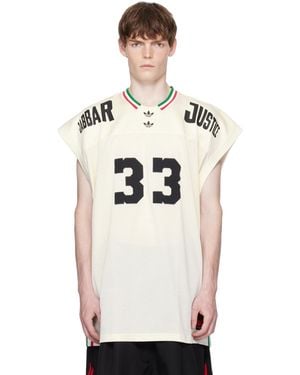 Willy Chavarria Off- Adidas Originals Edition Basketball Jersey - Natural