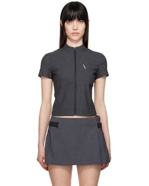 Hyein Seo Zip Pin Shirt - Black
