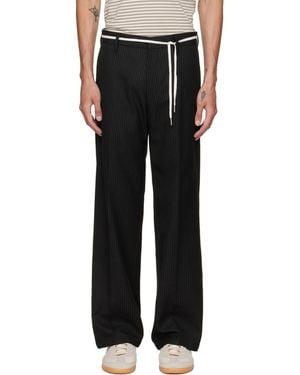 Stockholm Surfboard Club Tailored Bootcut Trousers - Black