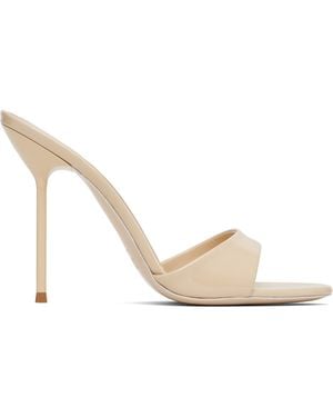 Paris Texas Lidia 105 Mule Heeled Sandals - White
