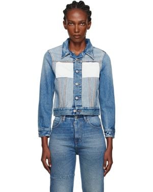 MM6 by Maison Martin Margiela Reversed Denim Jacket - Blue
