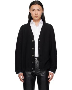 Enfants Riches Deprimes Asymmetrical Cardigan - Black