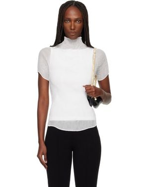 Issey Miyake Chiffon Twist T-Shirt - Black