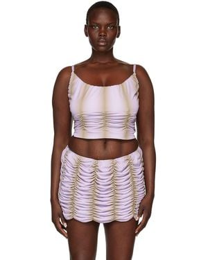 ESTER MANAS Camisole mauve en polyester - Multicolore