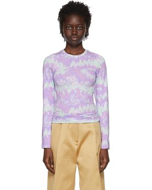 ROKH Purple Polyester T-shirt - Multicolour