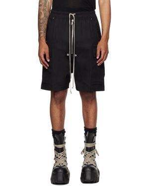 Rick Owens Concordians Cargobela Shorts - Black