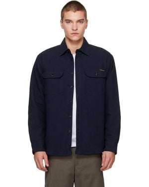 Nudie Jeans Glenn Padded Shirt - Blue