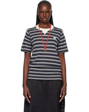 Wales Bonner Off- John Smedley Edition Song T-Shirt - Black
