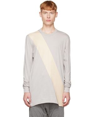 Boris Bidjan Saberi 11 Gray Painted Long Sleeve T-shirt - Black