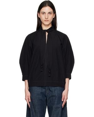 Lemaire Scarf Blouse - Black