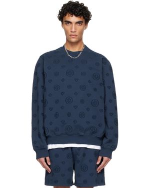 CASABLANCA Applique Monogram Sweatshirt - Blue