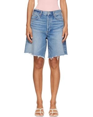 Agolde Indra Denim Shorts - Blue