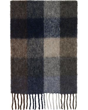 Holzweiler Écharpe Fresia Bleu Et Brun - Noir