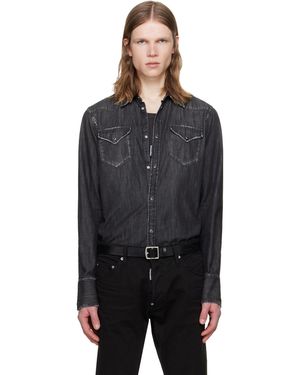 DSquared² Western Denim Shirt - Black