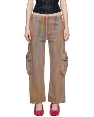 Collina Strada Hand-Dyed Cargo Sweatpants - Black