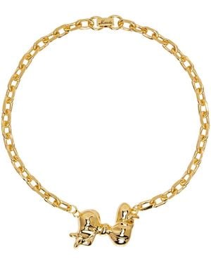 Mondo Mondo Bow Choker - Metallic
