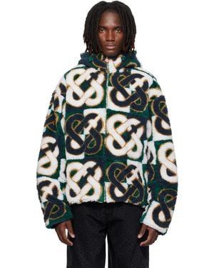 CASABLANCA Check Monogram Jacket - Green