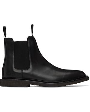 Common Projects Leather Chelsea Boots - Black