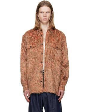 Dries Van Noten Loose Shag Shirt - Brown