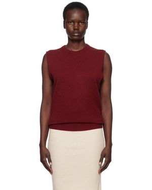 Jil Sander Cashmere Vest - Red