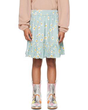 Stella McCartney キッズ｜ブルー Daisy プリント スカート