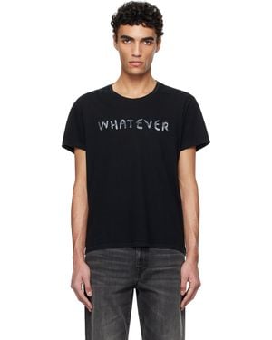 R13 'Whatever' Boy T-Shirt - Black