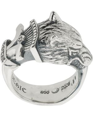 Yohji Yamamoto Wolf Dagger Ring - Metallic