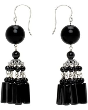 Sophie Buhai Flamenco Earrings - Black