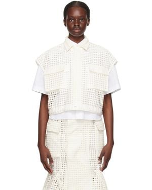 Sacai オフホワイト シア シャツ