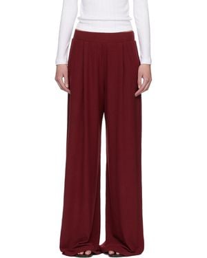 Leset Lauren Pleated Pocket Trousers - Red