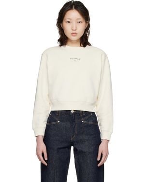 Maison Kitsuné Off- Paris' Cropped Sweatshirt - Black