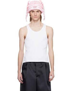 Charles Jeffrey Logo Tank Top - White