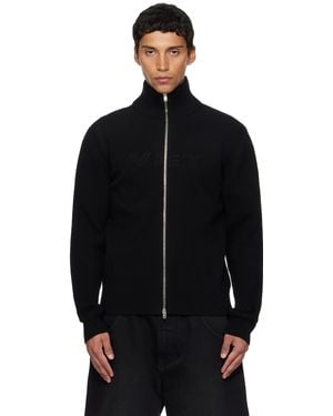 Vetements 'Vet' Zip-Up Sweater - Black