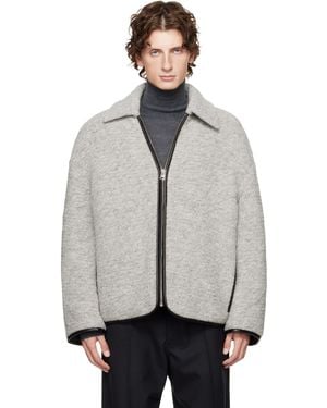 JW Anderson Contrast Trim Casual Jacket - Grey