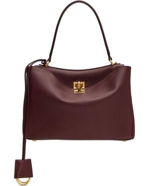 Balenciaga Burgundy Rodeo Small Bag - Red