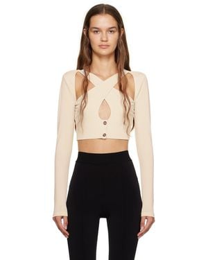 Han Kjobenhavn Off- Cutout Long Sleeve T-Shirt - Black