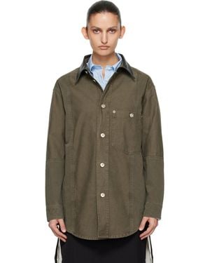 Wales Bonner Khaki Brixton Shirt Jacket - Green