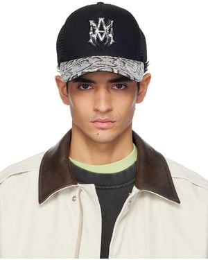 Amiri Ma Snake Trucker Cap - Black