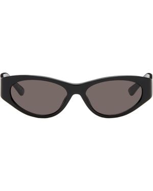Balenciaga Tuesday Round Oval Sunglasses - Black
