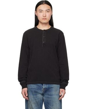 RRL Jersey Henley - Black