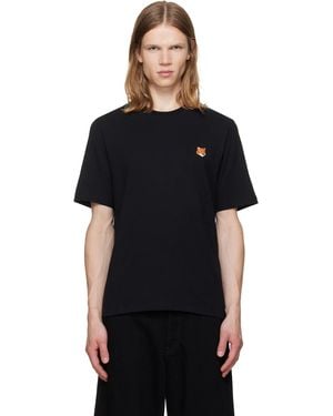 Maison Kitsuné Fox Head Regular T-Shirt - Black