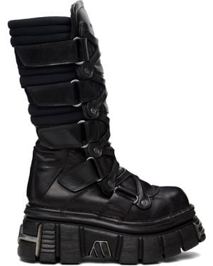 Vetements New Rock Edition Destroyer Boots in Black for Men | Lyst