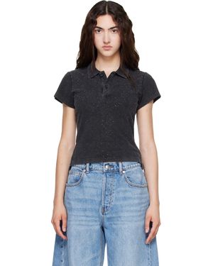 Alexander Wang Shrunken Polo - Black