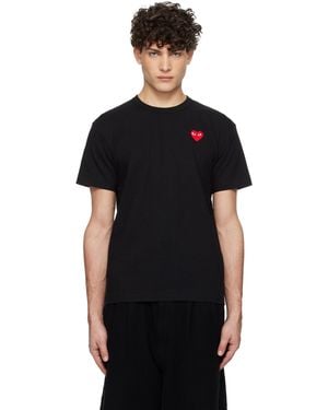 COMME DES GARÇONS PLAY Heart Patch T-Shirt - Black