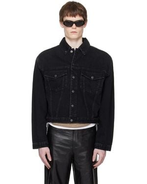 Entire studios Shrunken Denim Jacket - Black