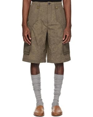 ANDERSSON BELL Khaki Carpenter Cargo Shorts - Natural