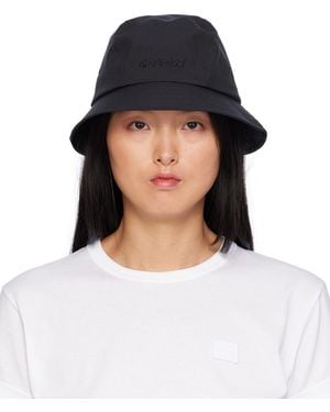 Gramicci Chapeau Bob Noir À Logo Brodé - Bleu