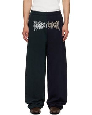 Vetements Cradle Of Filth Cut-Up Baggy Sweatpants - Black