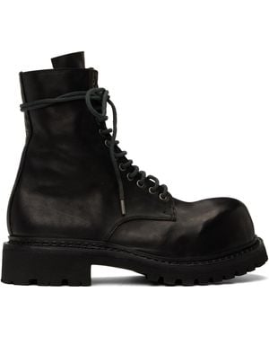 A Diciannoveventitre Prisma Combat Boots - Black